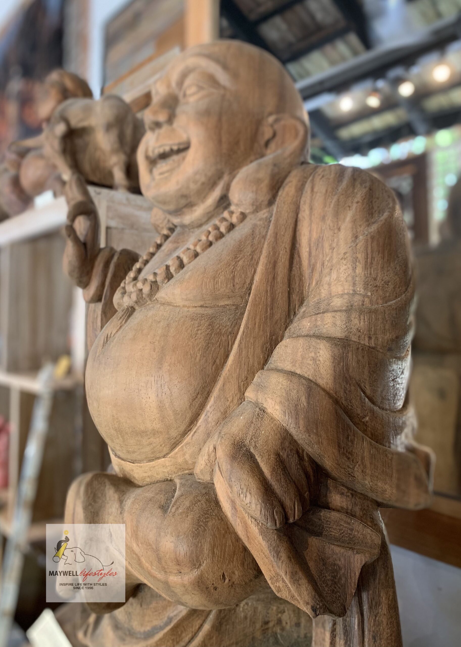 Burmese Standing Laughing Buddha